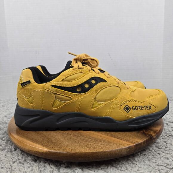 Saucony Mens 11.5 Grid Shadow 2 GTX Gore-Tex Yellow Black Waterproof Sneaker main image 9